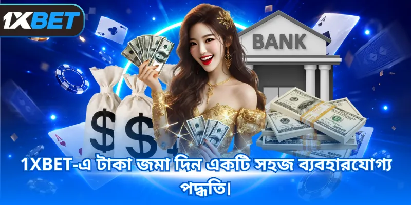 1XBET-এ টাকা জমা দিন একটি সহজ ব্যবহারযোগ্য পদ্ধতি।