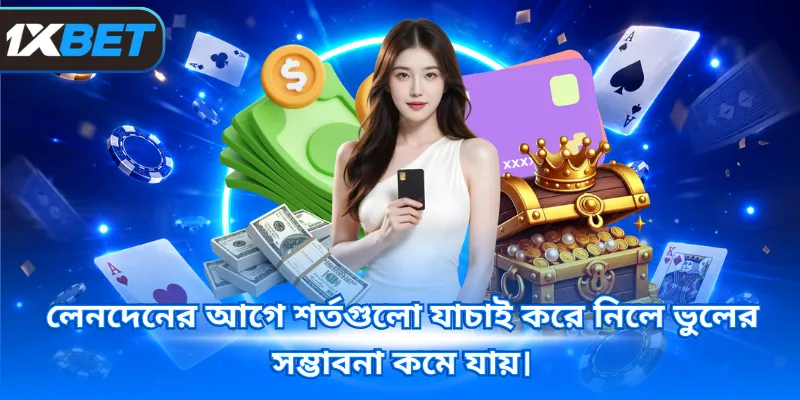 লেনদেনের আগে শর্তগুলো যাচাই করে নিলে ভুলের সম্ভাবনা কমে যায়।